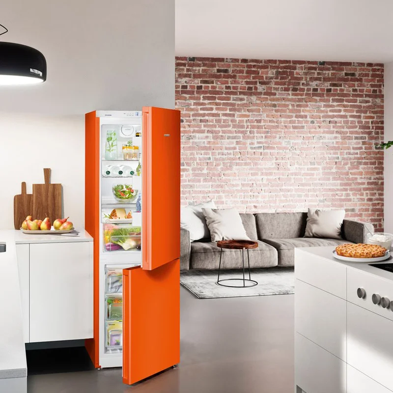 Liebherr CNNo 4313 Comfort Combination Fridge-Freezer in Neon Orange