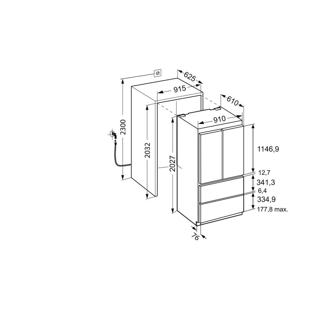 Built-in ECBN 6256 is a PremiumPlus refrigerator