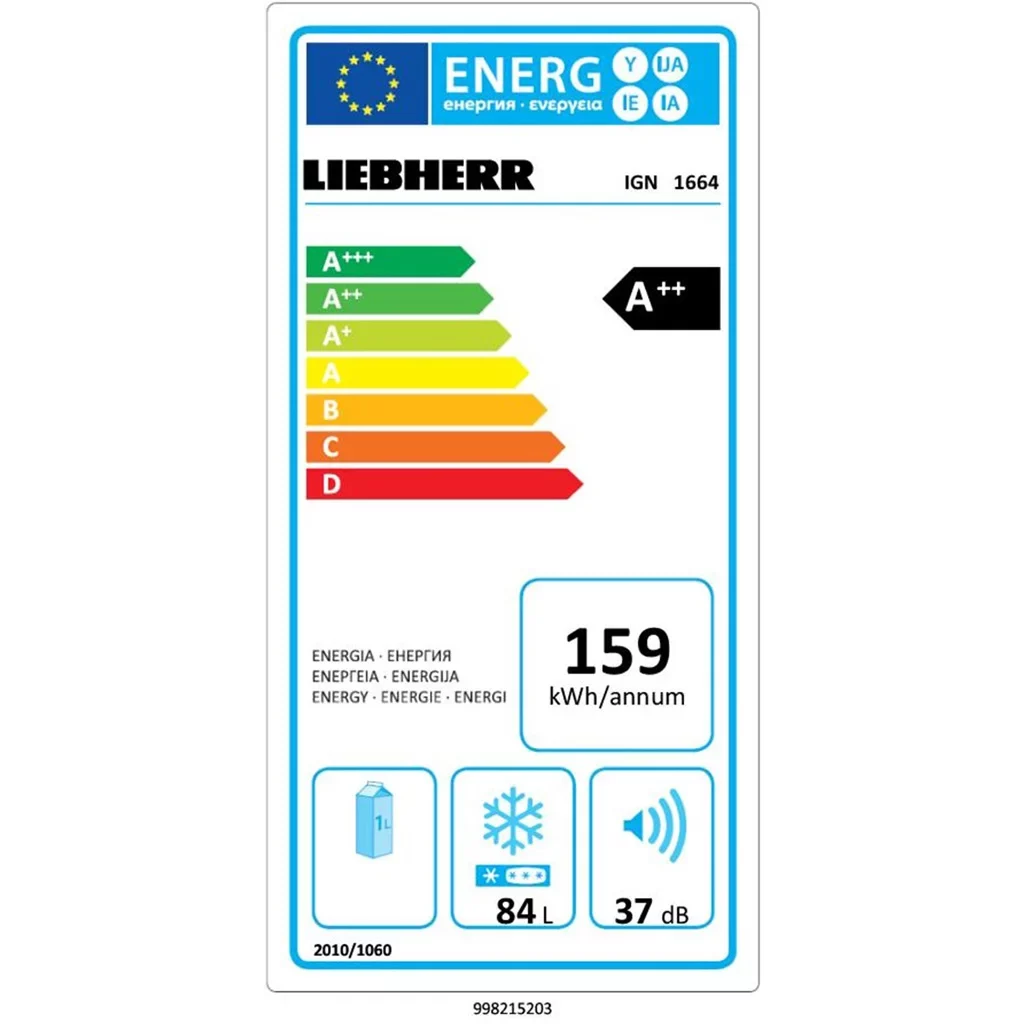 Liebherr Modular Built-in IGN1664 Premium Freezer with NoFrost