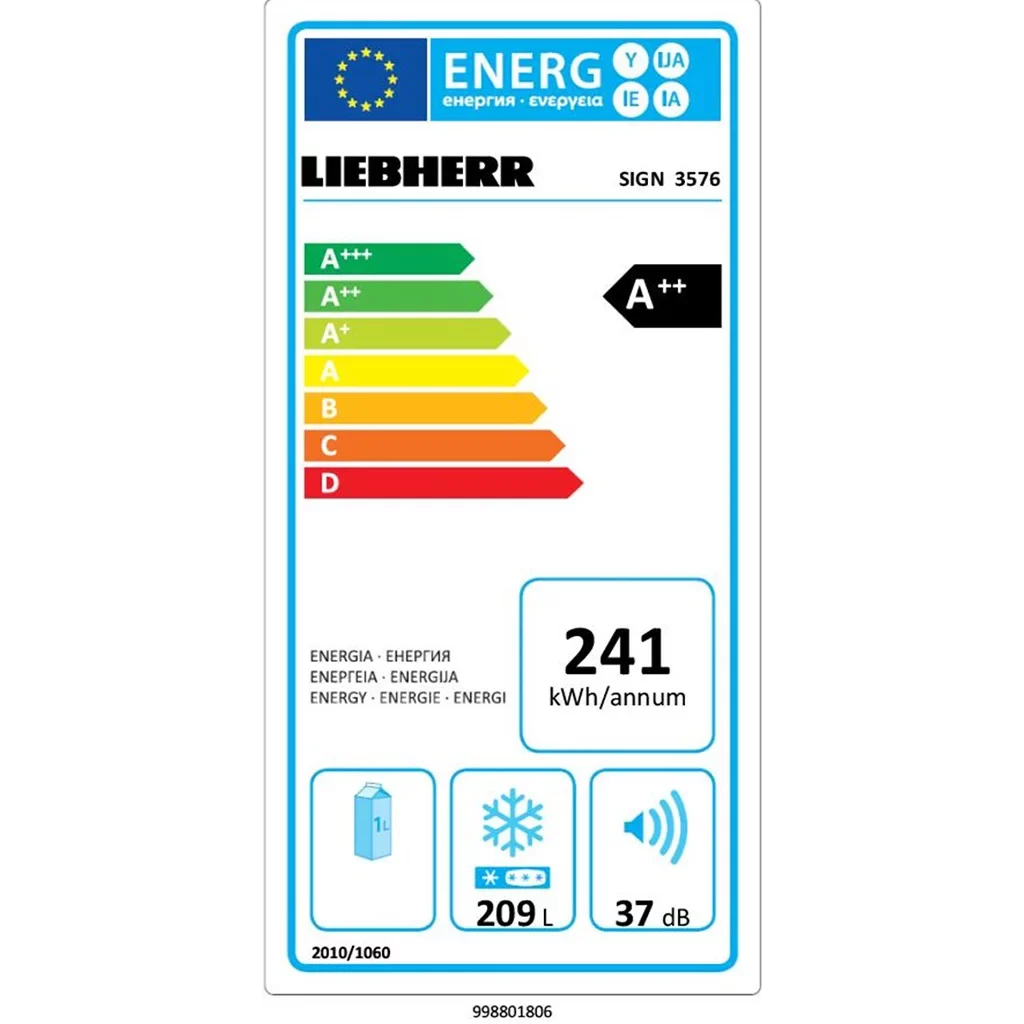 Liebherr SIGN 3576 Premium Built-in freezer with Nofrost