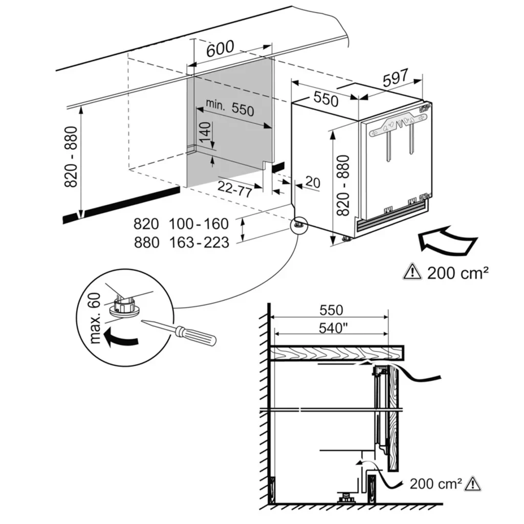 Liebherr Built-in SUIG1514 Comfort Under Counter Freezer