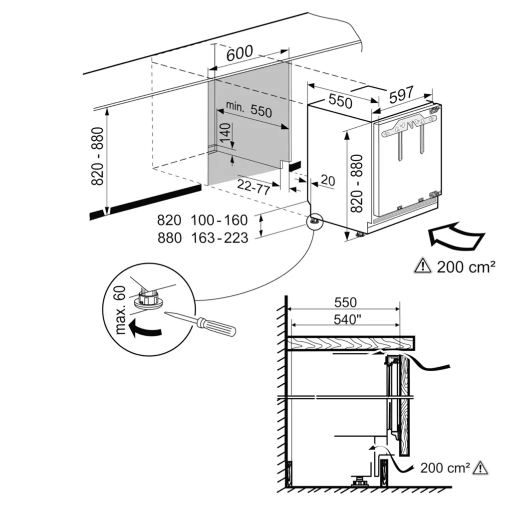 Liebherr Built-in SUIGN1554 Premium Under Counter Freezer
