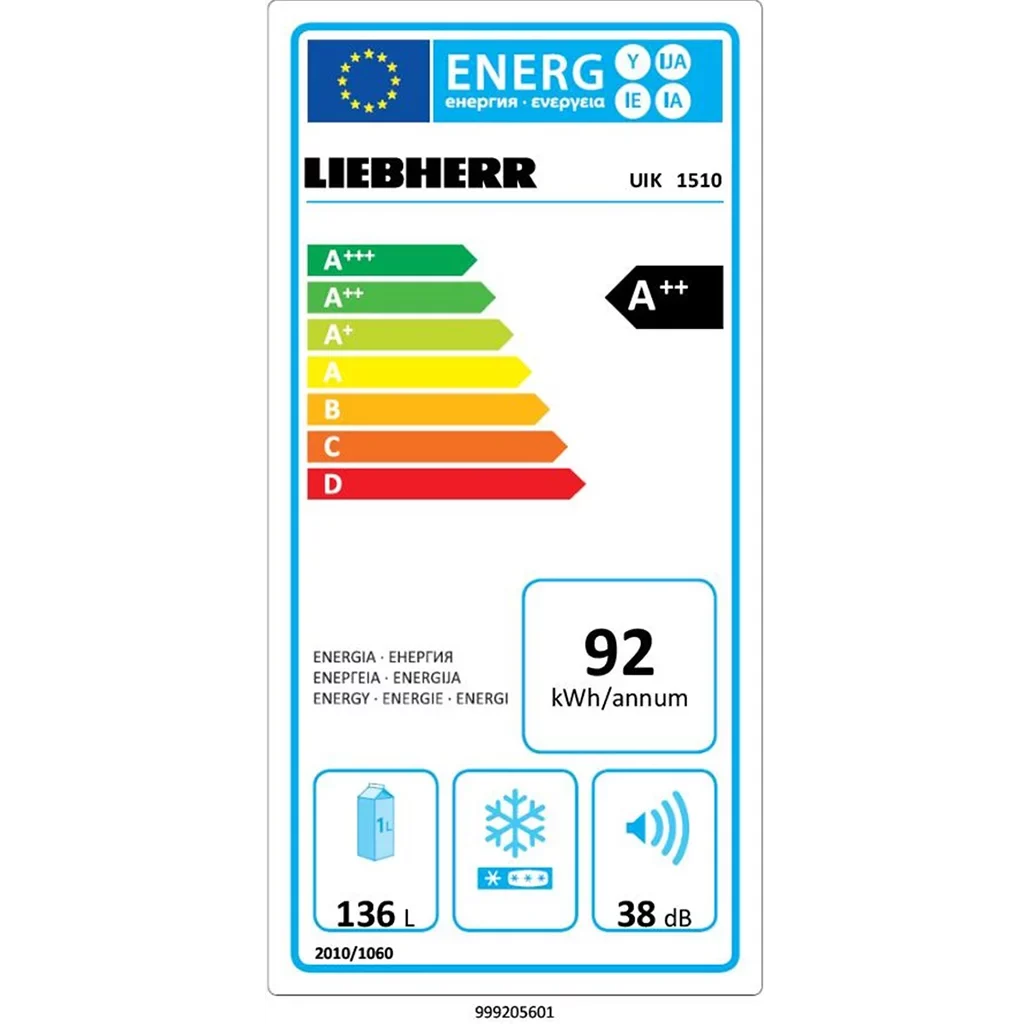 Liebherr Built-in UIK 1510 Comfort Under Counter Fridge